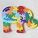 DD Wooden Jigsaw Puzzles Winding Elephant Toys Game Children Letter Numbers Preschool Puzzles Educational Toys for Toddler/Little Kid/Big Kid by DD Collection