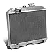 Auto Dynasty Radiator Compatible with 1941-1952 Jeep Willys, Full Aluminum 3-Row Racing Radiator