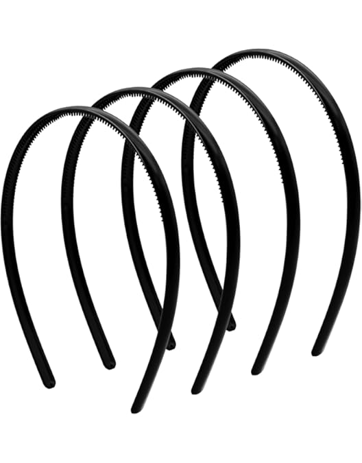 Plastic Headbands - Hard Hair Bands With Teeth In Variety Pack By