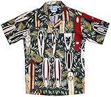 RJC Boy's Surfboard Galore Hawaiian Shirt Navy Blue 6