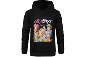 BackStri Boys' Hoodies Demon Hunter Long Sleeve Pullover Hoodie Fashion Sweatshirt with Hood Saja Rumi Zoey Long Sleeve Tops