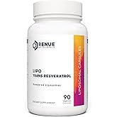 Renue By Science Resveratrol | High Strength Liposomal Resveratrol Supplement | 90 Trans Resveratrol Capsules - 125mg Reservatrol per Serving | Non-GMO | Made in The USA Third-Party Tested