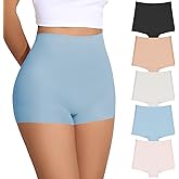 FallSweet No Show Boy Shorts Underwear for Women Seamless Panties Boxer Briefs Pack