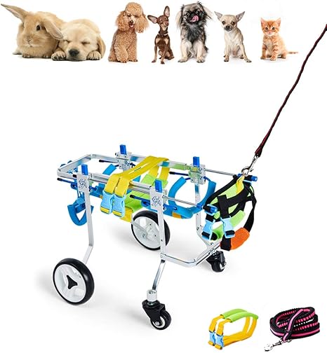 Fauteuil Roulant Pour Chien Pattes Arrieres Amputation Chariot De Soutien Complet Patte Arriere Pour Reeducation Pour
