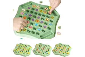 54PCS Fruit Flip Memory Chess Game, Animal Flip Matching Chess Board, Flip Match Memory Chess Gam, Flip to Win Travel Memory 