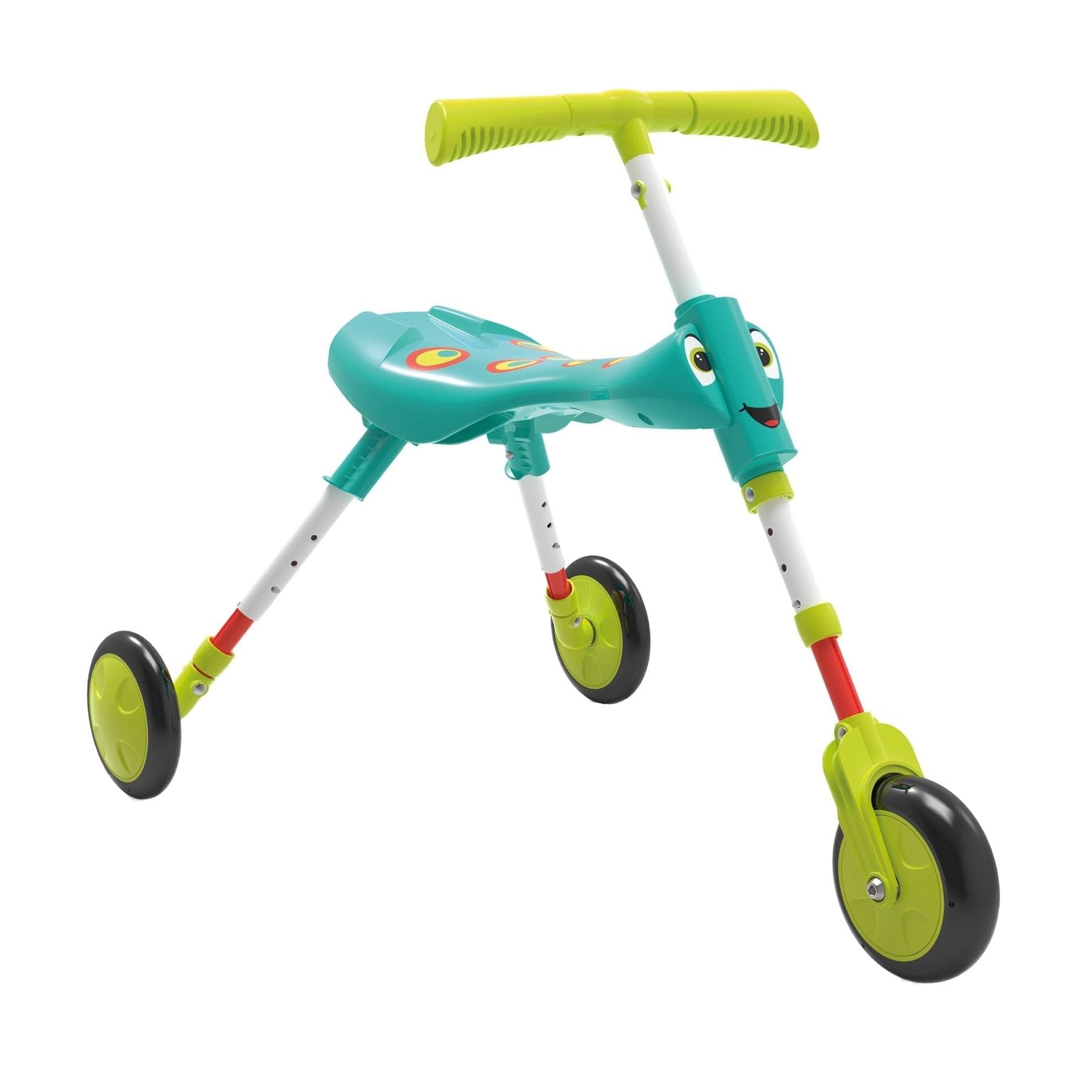 Scuttlebug XL 3-Wheel Foldable Ride-On Tricycle for kids Ages 2-4, Antennae Handlebar, Splodge Develop Balance and Coordination, XL Wheels for Super Fun Off-Road Adventures; Growable Trike