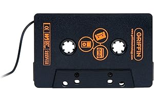 Griffin DirectDeck, Cassette Adapter for Car Stereo System - for iPhone, iPod, Mp3 Player, CD Player, Smartphones
