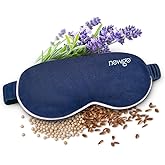 NEWGO Microwave Heated Eye Mask Soothing Relief for Dry Eyes, Heat Therapy Warm Eye Compress with Removable Cover for Stye, Blepharitis, Relaxation or Gift Choice - Blue