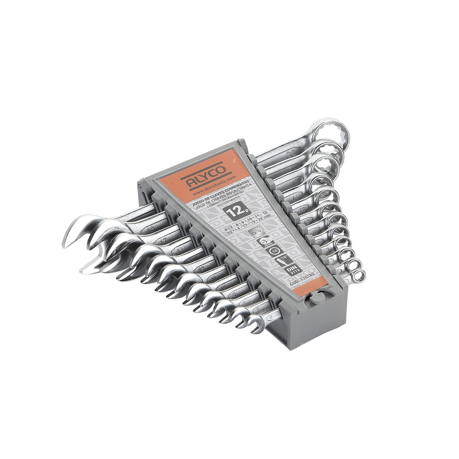 RH 170182 Set of 12 Combination Wrenches 6 to 22 mm, Set of Parts