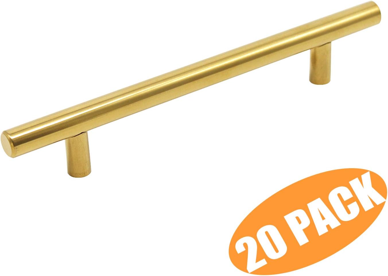 Best probrico kitchen cabinet pulls brushed nickel t bar stainless steel door knobs