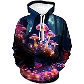 LAOLIUSN Funny Mushroom Hoodie Fungi Graphic Sweatshirt
