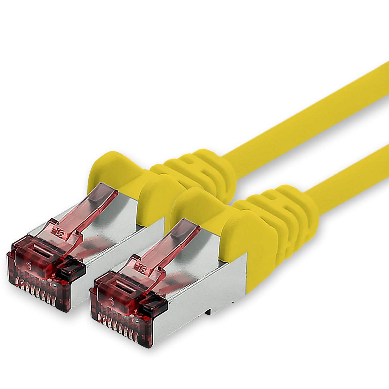 freiwerk Network cable Cat.6 20m yellow - 1 x Ethernet cable Lankabel Cat6 Lan network cable Sftp Pimf patch cable 1000 Mbit s