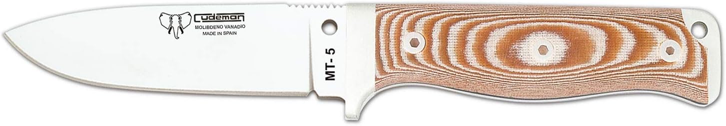 Cudeman Survival Knife 120XC MT-5, with micarta Handle Blade 4.33 inches MOVA, Camping Tool for Fishing, Hunting, Sports Activity + Multifunction Gift Card