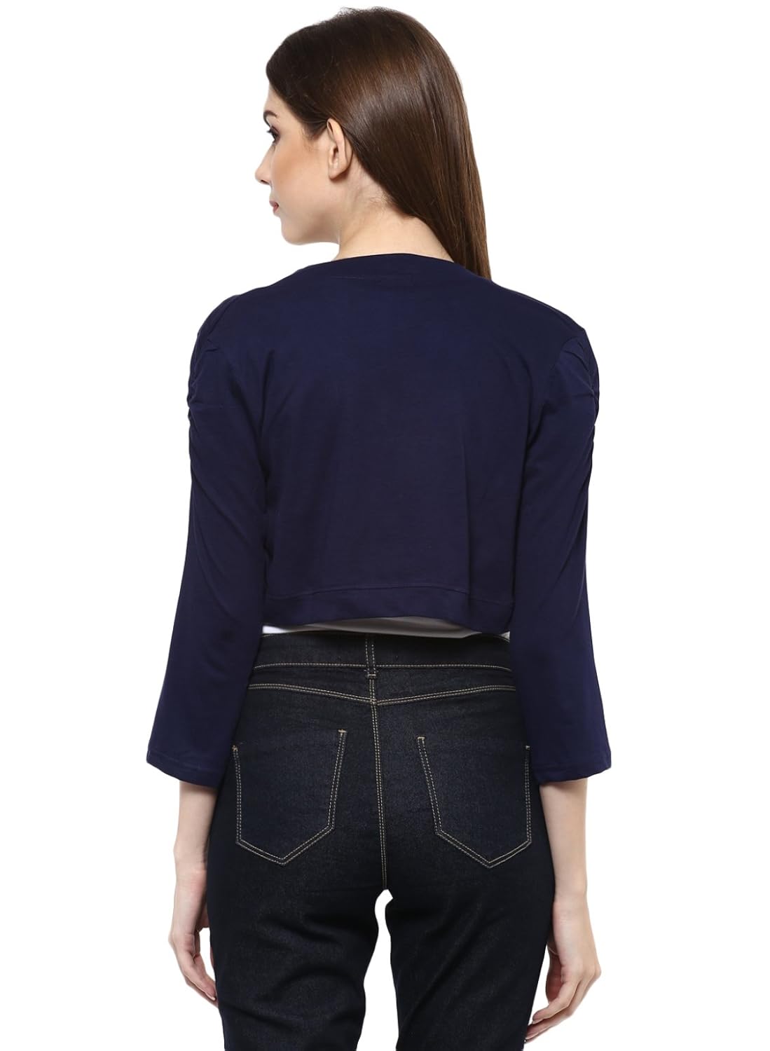 cenizas women's 3/4th sleeve stylish shrug open cardigan