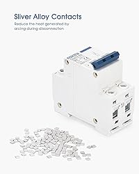 CHTAIXI DC Miniature Circuit Breaker, 2 Pole 500V