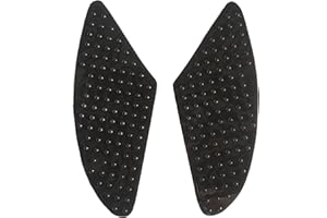 Hoxfly 1 Pair Motorcycle Gas Tank Pads, Universal Motorcycle SideTank Pad, Anti Slip Rubber Decal Tank Protector Tank Tractio