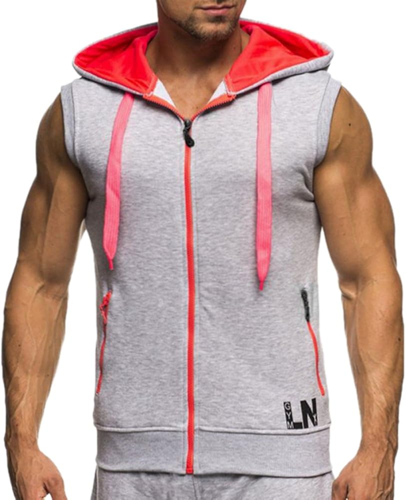 pull à capuche sans manche