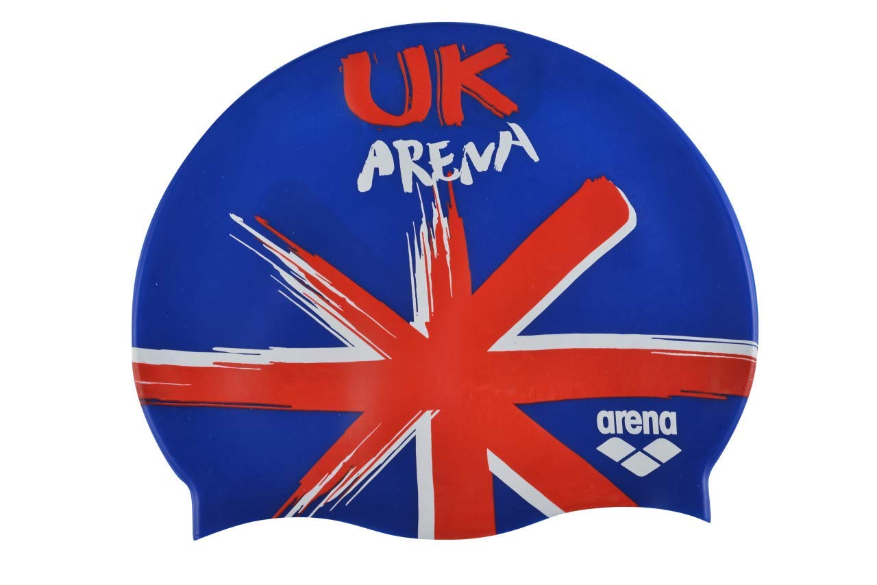 Arena Silicone Unisex Swim Cap for Women and Men, Prints and Solid Colors, UK