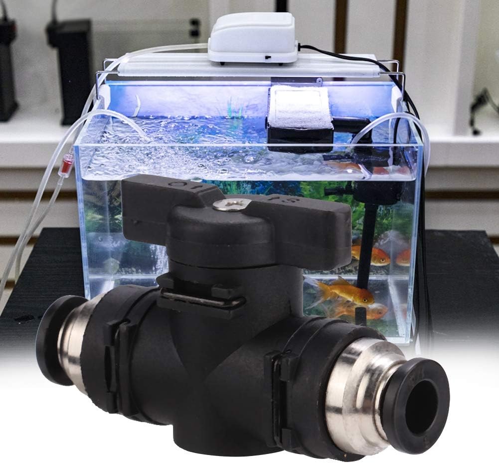 Pssopp Aquarium CO2 Valve 2 Way Air Regulator for Aquariums Manual On/Off Switch Valve for 6 mm Pipes, Default - Image 4