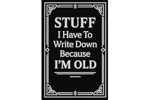 Stocking Stuffers for Men: Funny Lined Journal for Forgetful Guys Who Need to Write Stuff Down