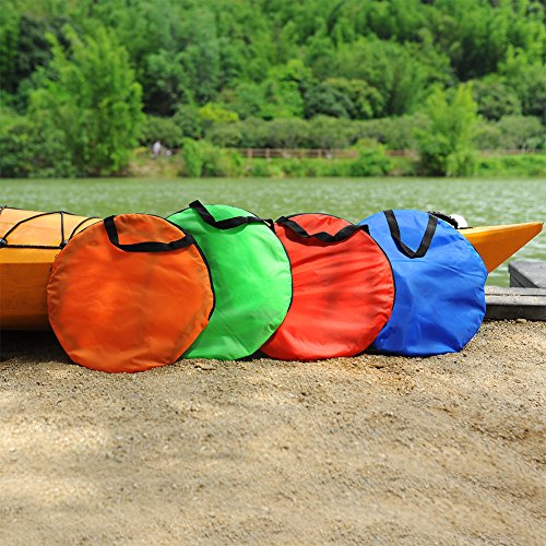 RENHAIGY Tandem Clear Kayak Wind Sail Kit Downwind Paddle Popup Board Inflatable Foldable Canoe Boats Accessories 42 Inches Durable Surfing Easy Setup Deploys Quickly Compact Portable - Thumbnail 4