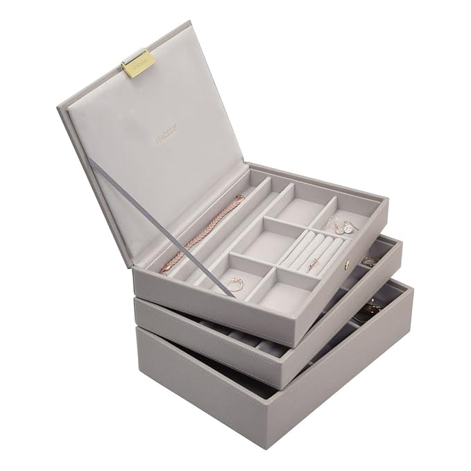 Stackers Taupe Classic Jewellery Box Set of 3 Amazon.co.uk Kitchen