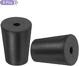 sourcing map Rubber Tapered Plug 14-19mm Solid Test Tube Bungs Stopper with view 3
