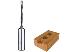 HUHAO Tipped Brad Point Brong Bit Dowel Drill Bits 3mm Dia x 70mm Long x 10mm Shank,Carbide Tipped Boring Bit for Hinge and S