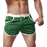 Rexcyril Men's Running Workout Bodybuilding Gym Shorts Athletic Sports Casual Short Pants