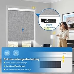 Motorized Blinds with Remote, [Free Solar