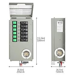 Nature's Generator Transfer Switch 6 Circuits 120V