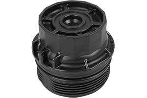 X AUTOHAUX Black Car Oil Engine Filter Housing Cap Cover for Toyota Corolla 2008-2012 Matrix Prius for Scion XD 15620-37010