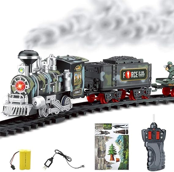 Elektrische Eisenbahn Set, Zug Spielzeug Elektrische Lokomotive