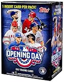 2017 Topps Opening Day Baseball Series Unopened Blaster Box with 11 Packs of 7 Cards Possible Autographs and Used Relics Cards