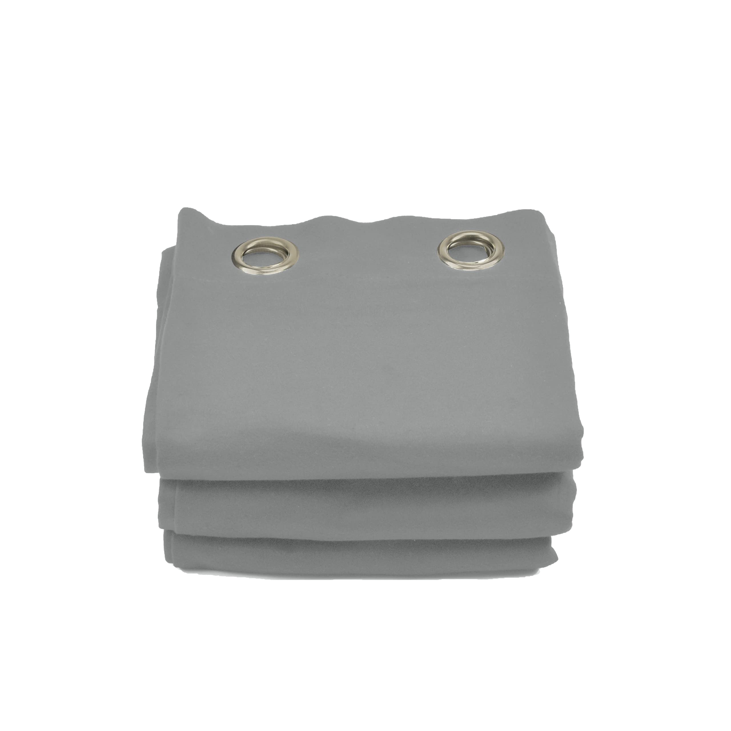 Acouspanel Acoustic Opaque Fabric Curtain Dimensions 1.3 x 2.4 m Fireproof Cotton Two Sides 300 g, Grey