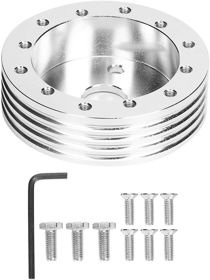 Yctze 1 inch Aluminum Steering Wheel Hub Spacer for 5 6 Hole Wheels to 3 Hole