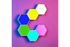 18 Color RGB Hexagon Light USB Powered Honeycomb Lamps LED Colorful Lights DIY Geometric Modular Assembled Wall Lamps for Bed