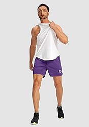 Men's Running Shorts with Zipper Pockets Quick Dry