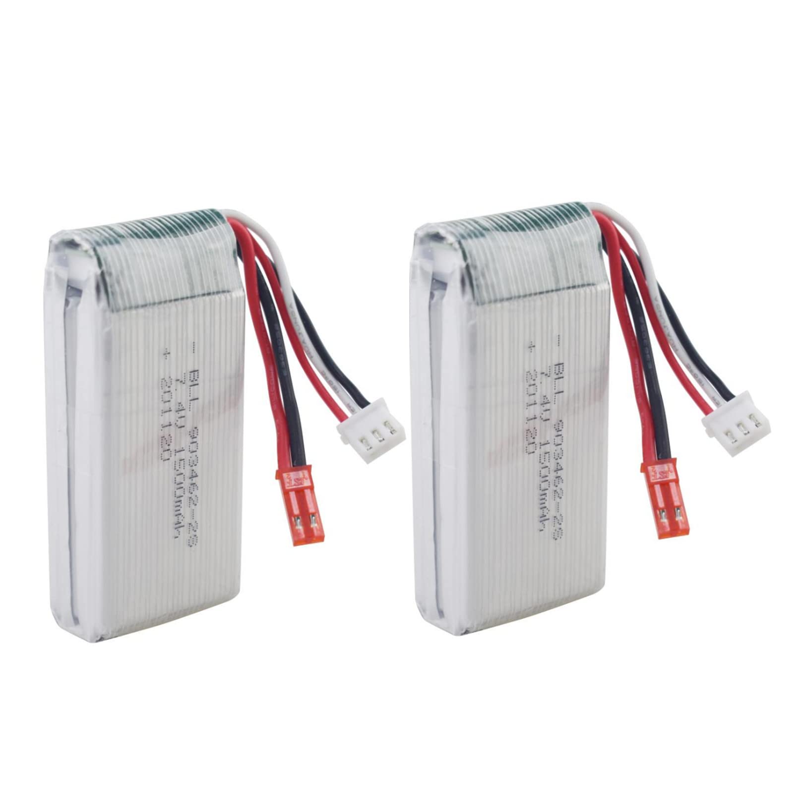 ZYGY 2PCS 7.4V 1500mAh Lithium Battery for WLTOYS V913 RC Helicopter L959 High Speed ​​RC Car Battery WL912 RC Boat Battery