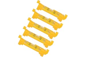YOUTHINK String Line Level 5pcs Bubble Level Hanging Line with Molded Hooks for Bricklaying Plumbing Guttering Tiling
