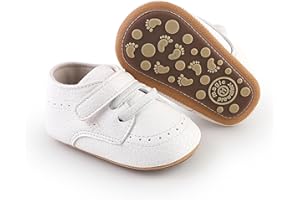 RVROVIC Baby Boys Girls Anti-Slip Sneakers Soft Ankle Boots Toddler First Walkers Newborn Crib Shoes