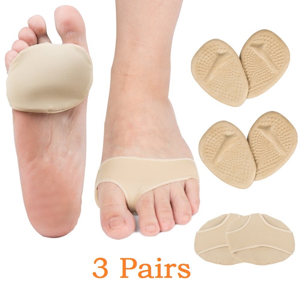 Forefoot Cushion + Metatarsal Pads Kit Relieve Forefoot Pressure, Foot Pain, Soften Calluses - Made of Medical Soft Silicone Material