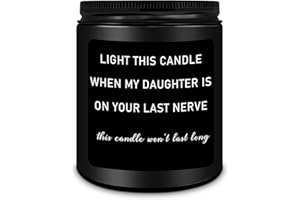 HOMSOLVER Son in Law Gifts, Christmas Fathers Day Birthday Anniversary Wedding Gifts for Son in Law from Mother Father in Law, Funny Future Son-in-Law, Girls Boyfriend Sandalwood Candle Gift