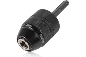 Mesee 2-13MM Keyless Drill Chuck with SDS Plus Adaptor, Professional Heavy Duty 1/2-20UNF Mount Quick Change Self-tighten Drill Chuck Adapter Converter Rotary Hammer Conversion Tool