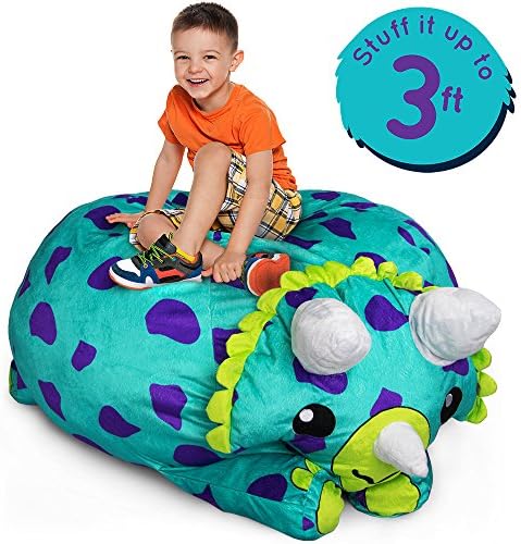 Deluxe Large Size Stuffums Plush Animal/Toy Storage - Fits up to 50 Standard Size Figures! (DINOSAUR)