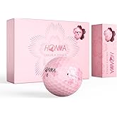 Honma D1 Distance Golf Balls, White &amp; Multi-Color Options, 1 Dozen | Colored Golf Balls &bull; For Men Women &bull; High-Speed Core &bull; Low Compression &bull; Low-Spin Flight