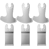 LEILUO 6Pcs Diamond Multi Tool Grout Removal Blade, Oscillating Saw Blades | Diamond Grit Edge, Tile Grout Removal Tools, Oscillating Tool Blades, Compatible with DeWalt, Makita, Milwaukee &amp; More