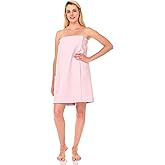 TowelSelections Womens Shower Wrap Adjustable Waffle Bath Wrap Spa Cover-up