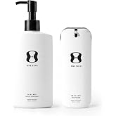 oneskin OS-01 FACE &amp; BODY Peptide Moisturizer Set, Head-to-Toe Skincare Duo | Fragrance-free daily cream and lotion that visibly firm, soften fine lines, smooth crepey skin, and deeply hydrate