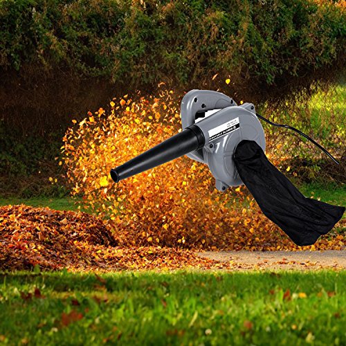 500w electric leaf lawn blower sweeper, portable hand operate pow…